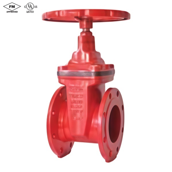 DIN F4 Flanged Resilient Seated NRS Gate Valve